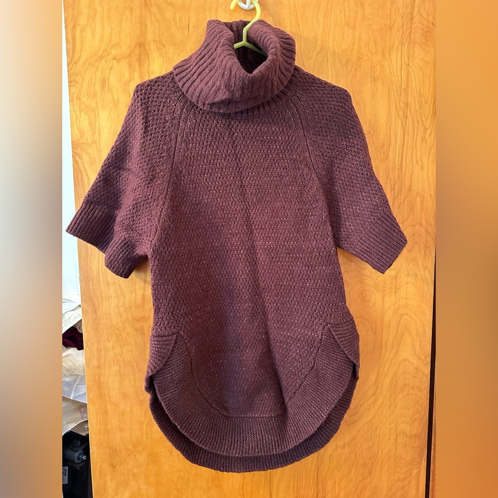 Marciano Brown Cowl Neck Sweater with Relaxed Fit